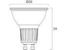 LED-Lampe Sylvania PLATINUM RETRO GU10 2W 360lm 4000K PAR16 36° Ø50×54mm