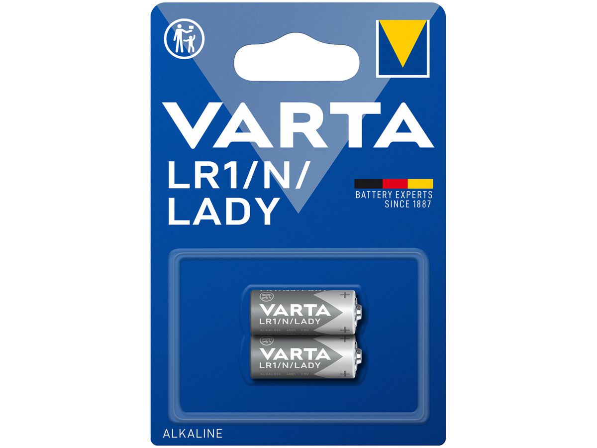 Batterie Alkali VARTA Electronics LR1 Blister à 2 Stück