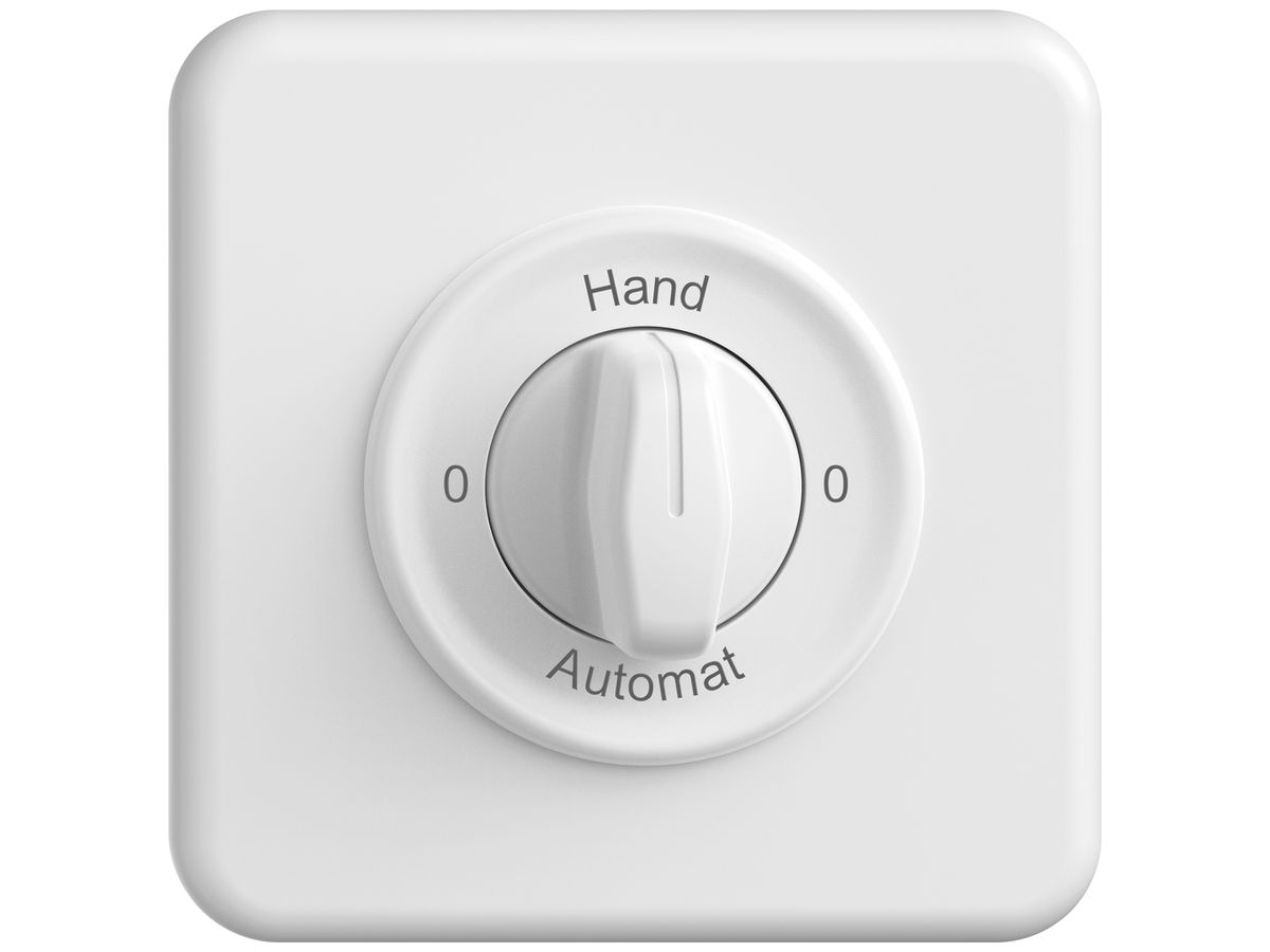 UP-Montageset STANDARDdue SNAPFIX® f.Drehschalter m.Griff 0-Hand-0-Automat ws