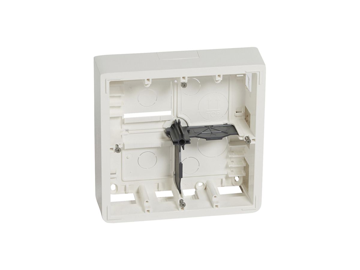 AP-Gehäuse MOS 2×2×2 Module weiss Tiefe=46mm