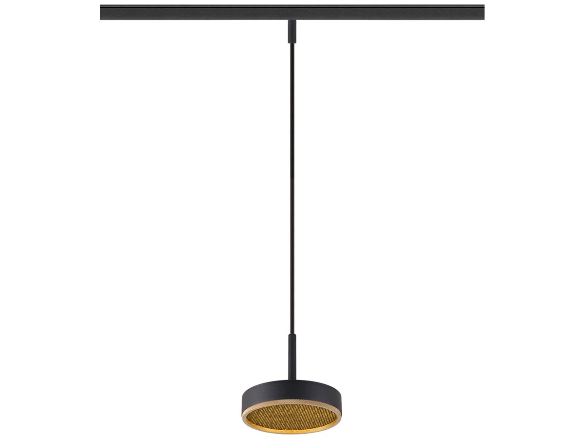 LED-Pendelleuchte SLV GRIP FLAT 15W 400lm 2700…3000K DALI Ø140mm schwarz