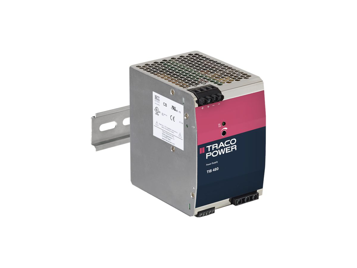 REG-Netzteil Traco TIB 480-148, 480W 10A 48VDC 82×124.2×118.6mm