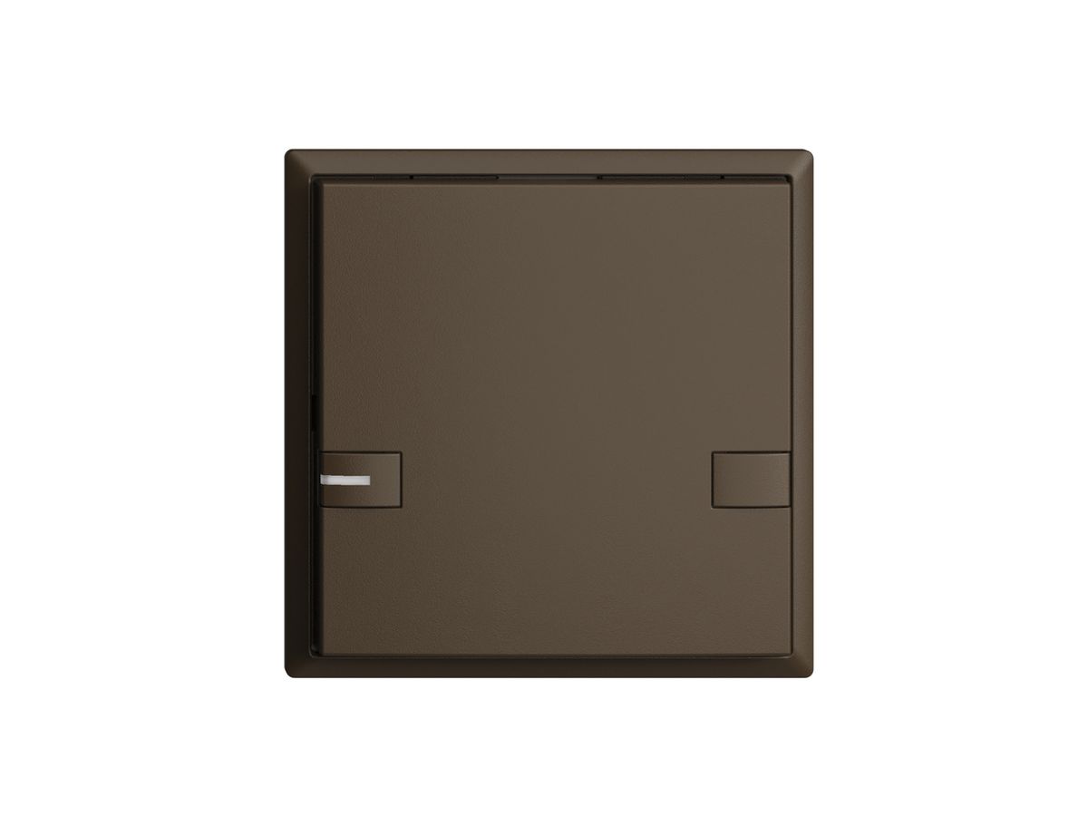 UP-Taster KNX 1-fach EDIZIOdue colore coffee RGB mit LED