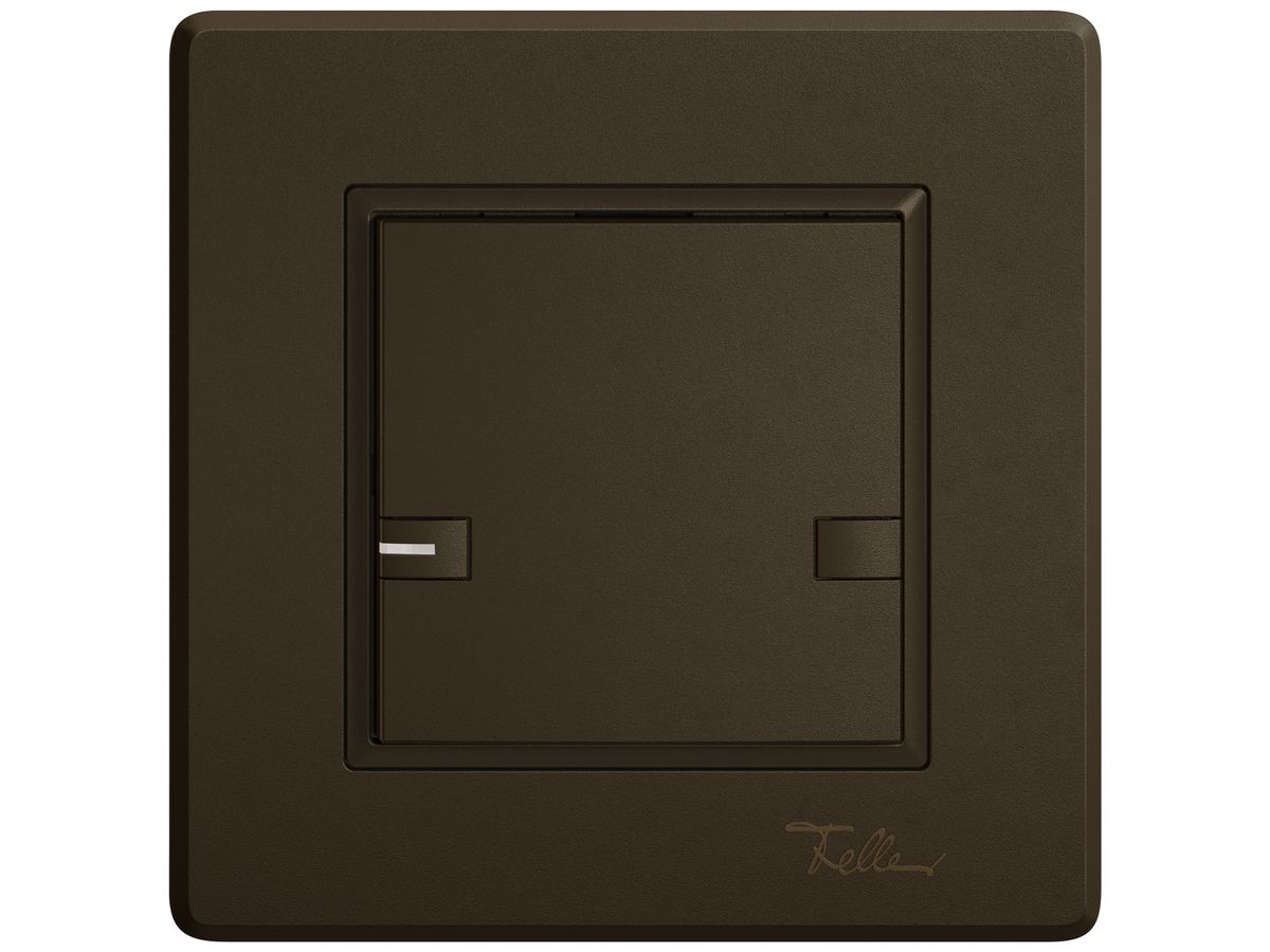UP-KNX-Taster RGB EDIZIO.liv SNAPFIX® Temperaturfüh.RGB-LED 1×T 2-Tbed.br