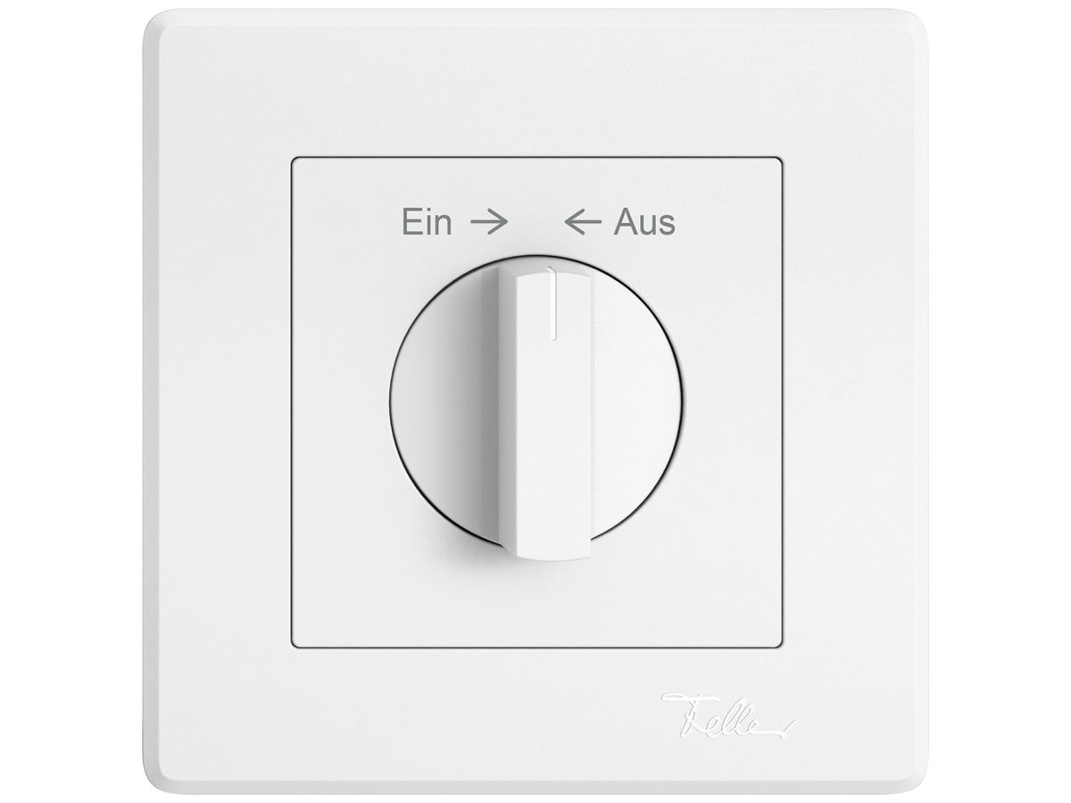 UP-Montageset EDIZIO.liv SNAPFIX® f.Drehschalter m.Griff Ein → ← Aus ws