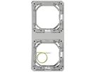 Montagerahmen ELEMENT SNAPFIX® 2×1 vertikal 87×187mm Aluminium