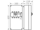 Lasttrennschaltergehäuse Hensel Mi, 250A, 4-polig+PE