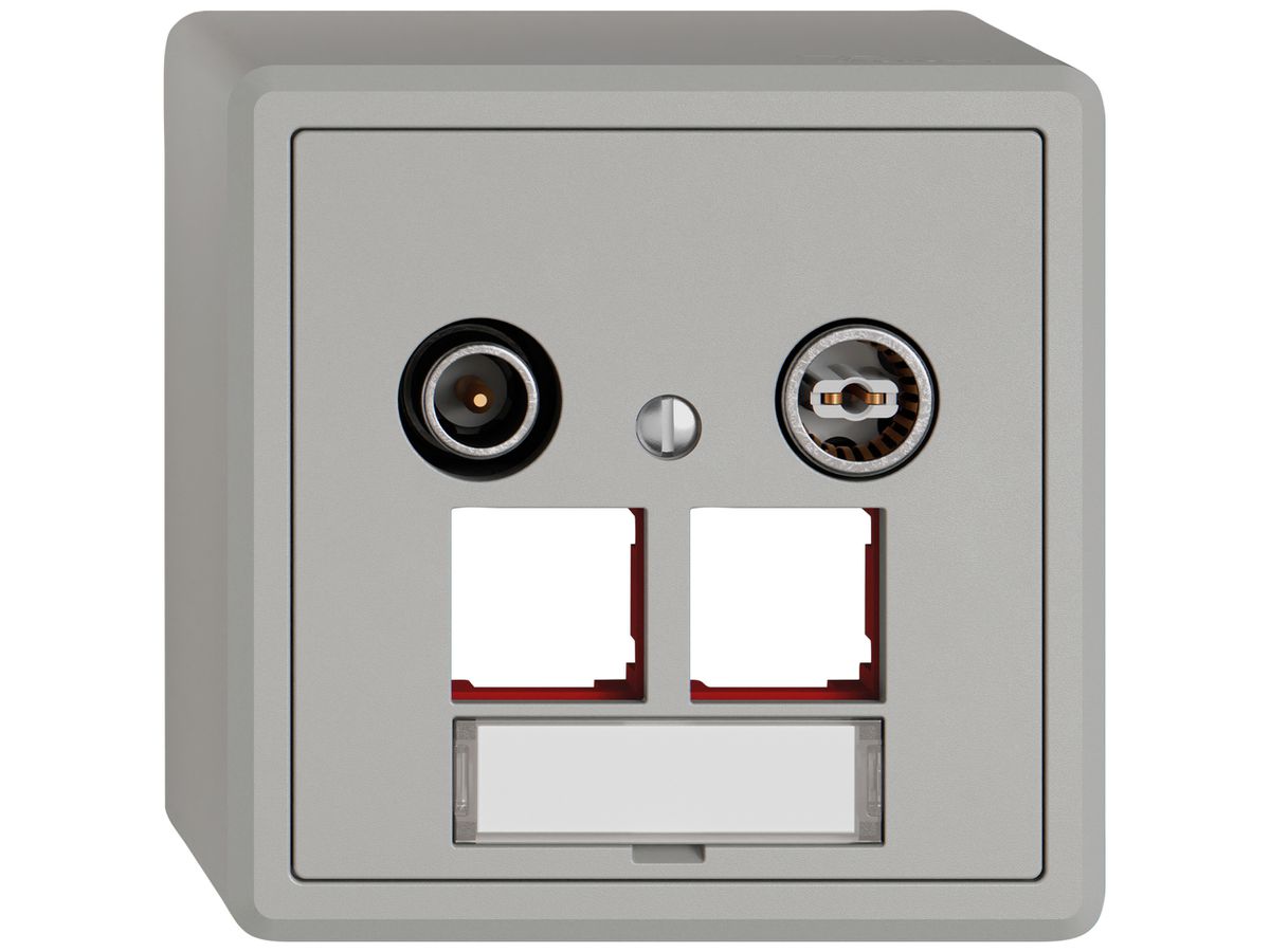 AP-Multimediadose TV-R EDIZIO.liv SNAPFIX® EASYNET f.2×RJ45 S-One 15dB hgu