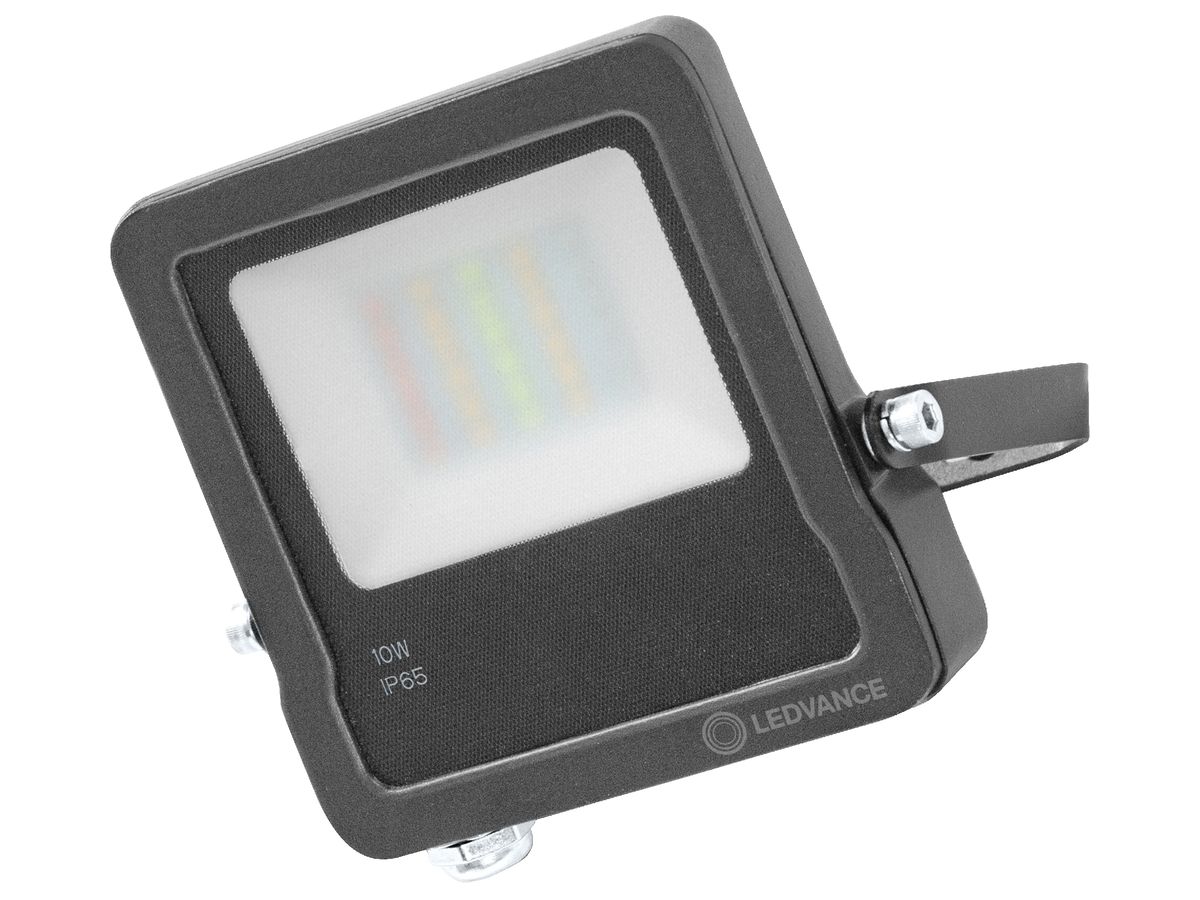 LED-Strahler LEDVANCE SMART+MATTER 10W 800lm 3000K IP65 VWB sym.153×129 grau