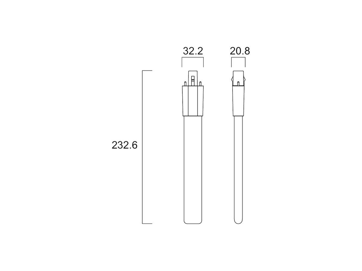 LED-Lampe Sylvania ToLEDo Lynx G23 6W 660lm 4000K 233mm opal