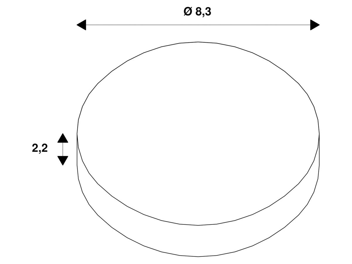Fokuslinse SLV KALU 2.0 Kunststoff symmetrisch 36° Ø83