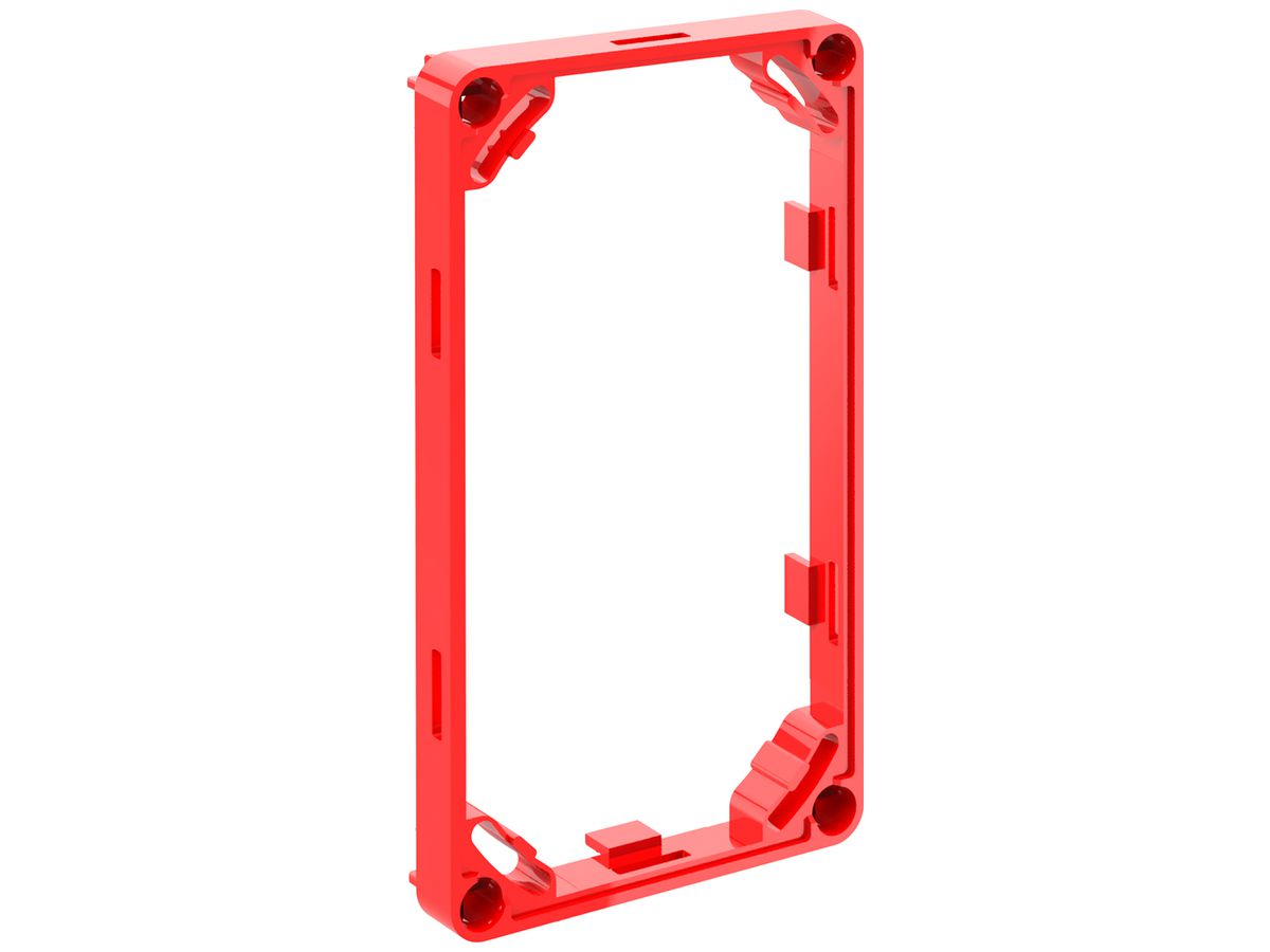 Aufsatzrahmen Morach-Technik CRALLO-LEU 2×1 10mm PE-HD GDP 850°C rot