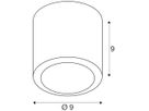 LED-Deckenleuchte SLV OCULUS 11W 780lm 920…930 DIM Ø90×90mm Messing