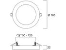 LED-Downlight Feilo Sylvania START 5IN1 Ø165mm 12W 1150lm 3000…6500K VWB