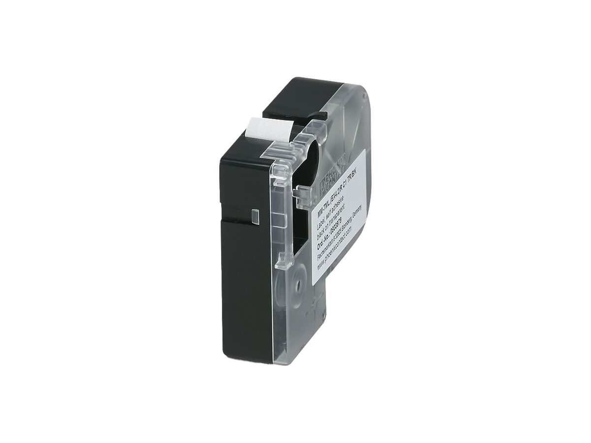 Endlos-Etikette MM-TML 3.8mm×8m weiss/schwarz für THERMOFOX