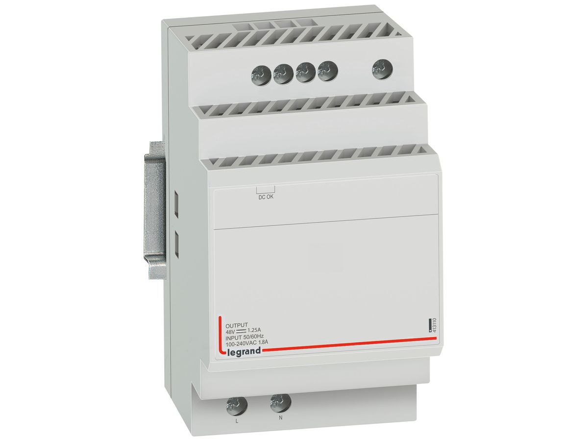 REG-Netzgerät Legrand 48VDC 60W 1.25A für PoE-Switch