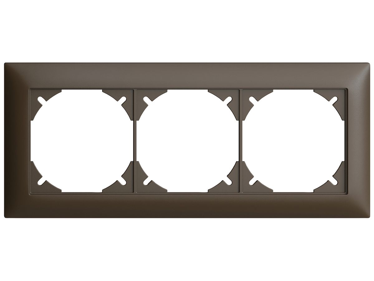 UP-Kopfzeile EDIZIOdue SNAPFIX® 1×3 horizontal 197×77mm umbra