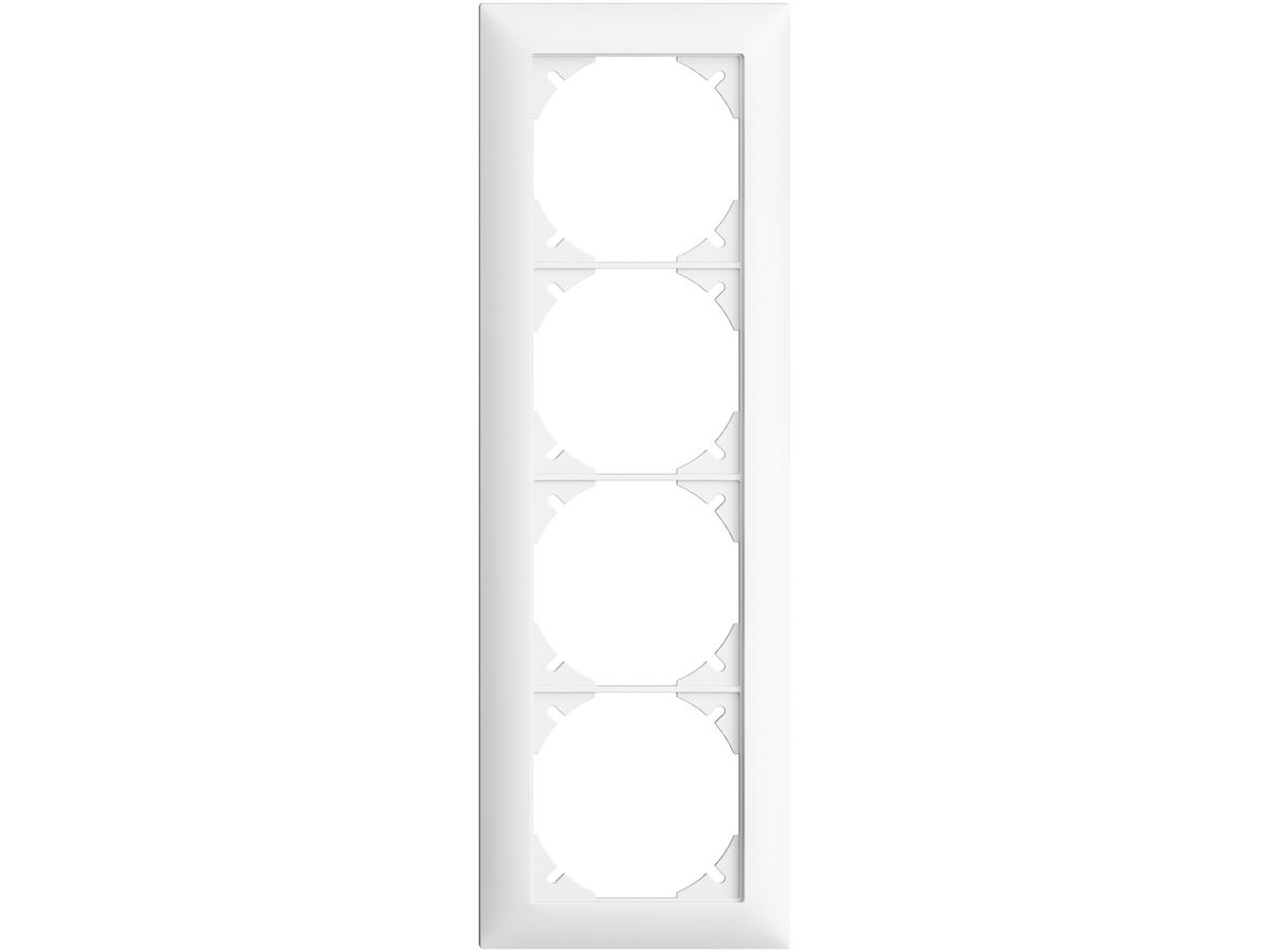 Abdeckrahmen EDIZIOdue 4×1 weiss