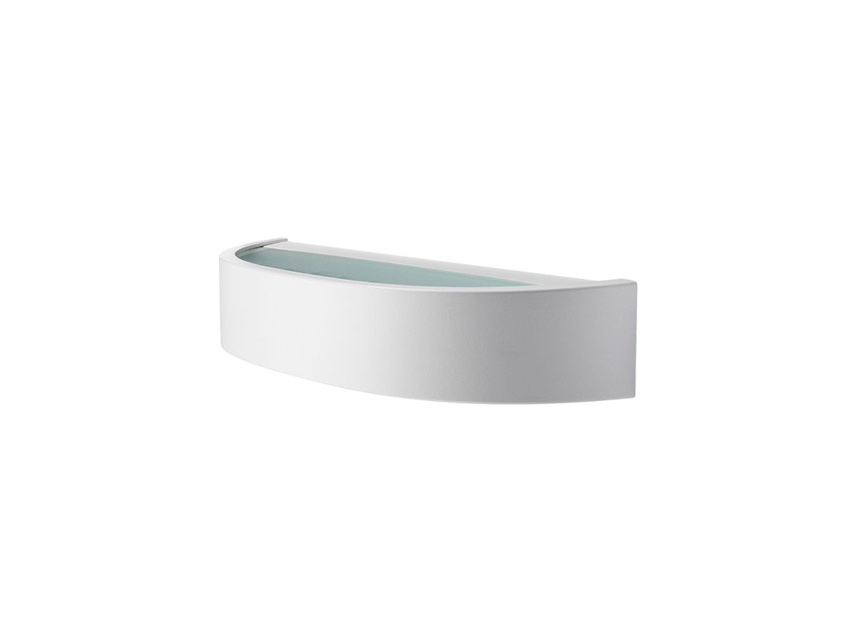 LED-Wandleuchte SG Curve 7W 600lm 830 IP65 DIM indirekt 320×103mm weiss