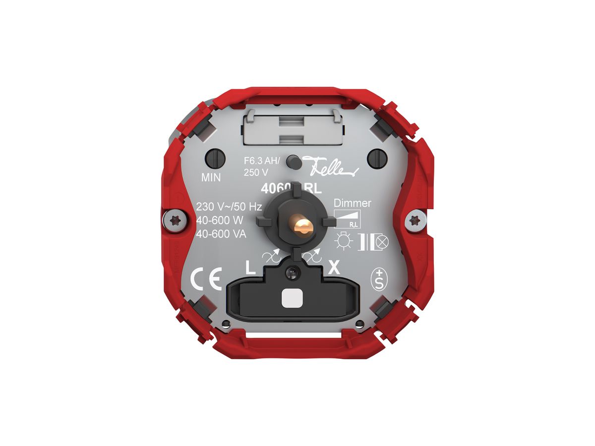 Dimmer Feller SNAPFIX® bel.ws Phasenanschnitt 40…600W/40…600VA