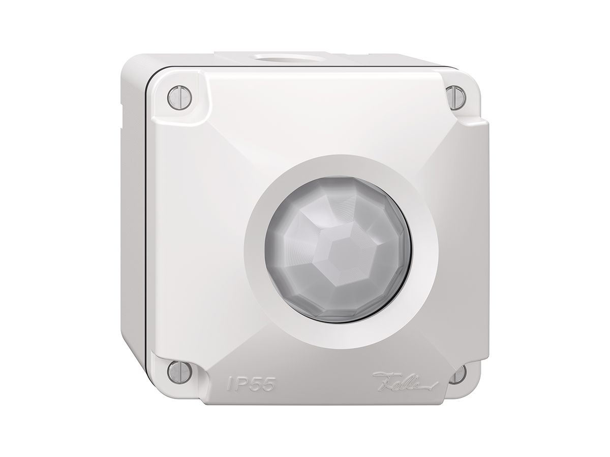 NAP-Bewegungsmelder NEVO pirios 360 D10 1…10 V Dimmer, 230 V AC, eckig, weiss