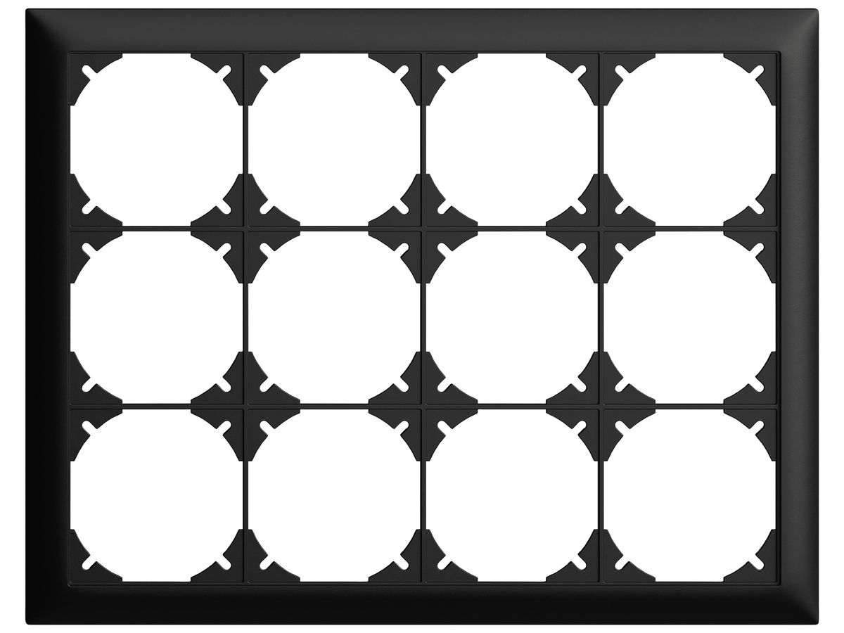 UP-Kopfzeile EDIZIOdue SNAPFIX® 3×4 horizontal 268×208mm schwarz