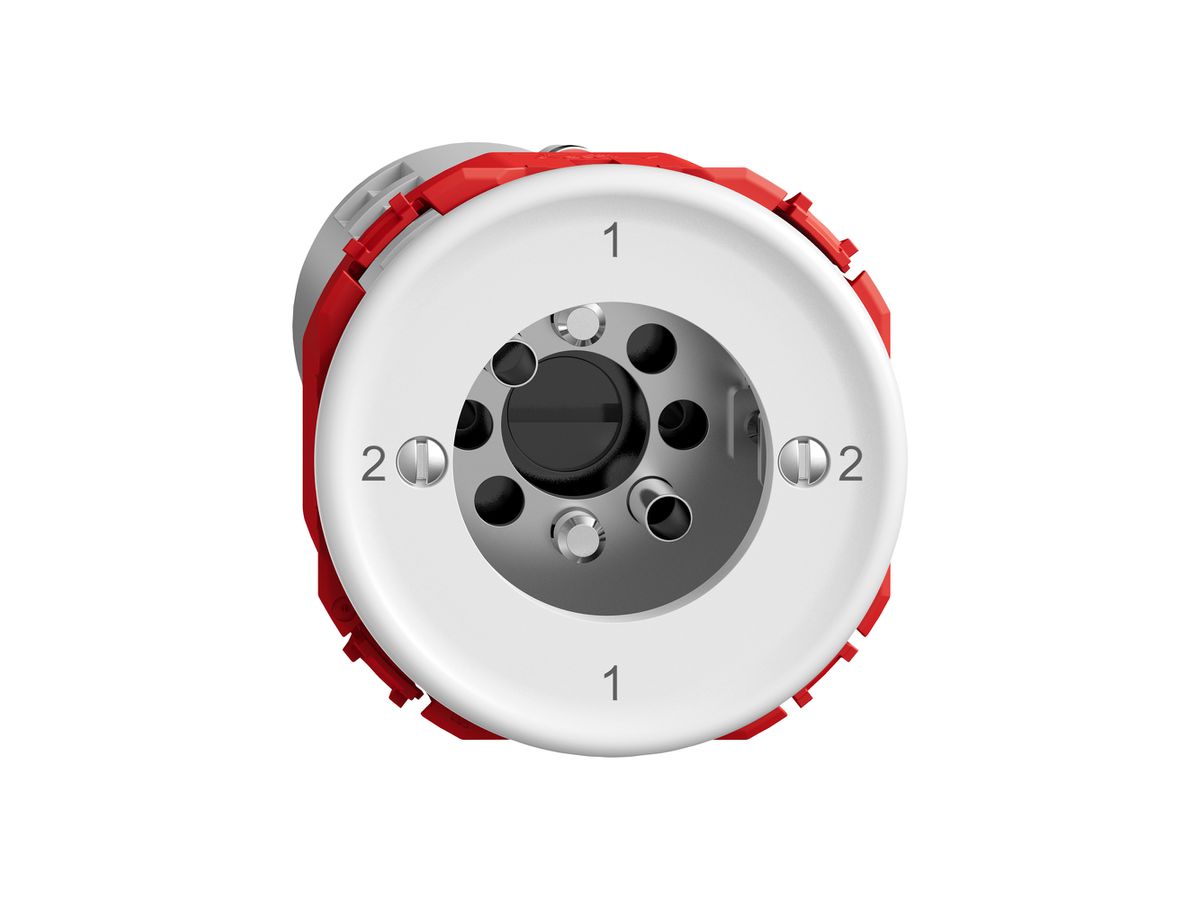 Drehschalter STANDARDdue SNAPFIX® Wechselschalter 3/3L ohne Zylinder ws