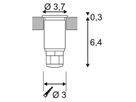 EB-LED-Bodenleuchte SLV DASAR MINI, 12/24VDC 2W 120lm 3000K rund IP67 Edelstahl