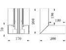 Inneneck Bettermann GKH 70×170mm halogenfrei reinweiss