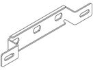 Adapter Lanz für Montage seitlich verzinkt