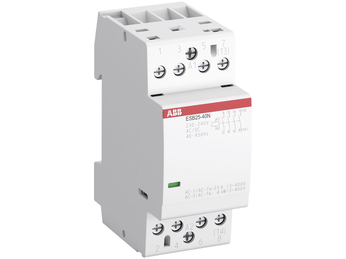 REG-Schütz ABB ESB25, 4S 25A AC-1, 12VAC/DC