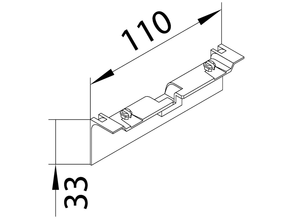 Geräteträgerschürze universal tehalit für SL20080 Dekor Aluminium-farbig