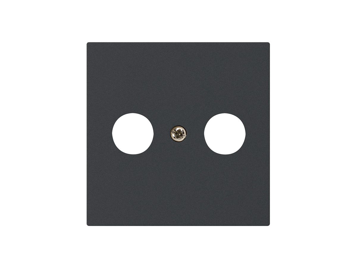 Frontplatte kallysto 60×60mm schwarz für R/TV