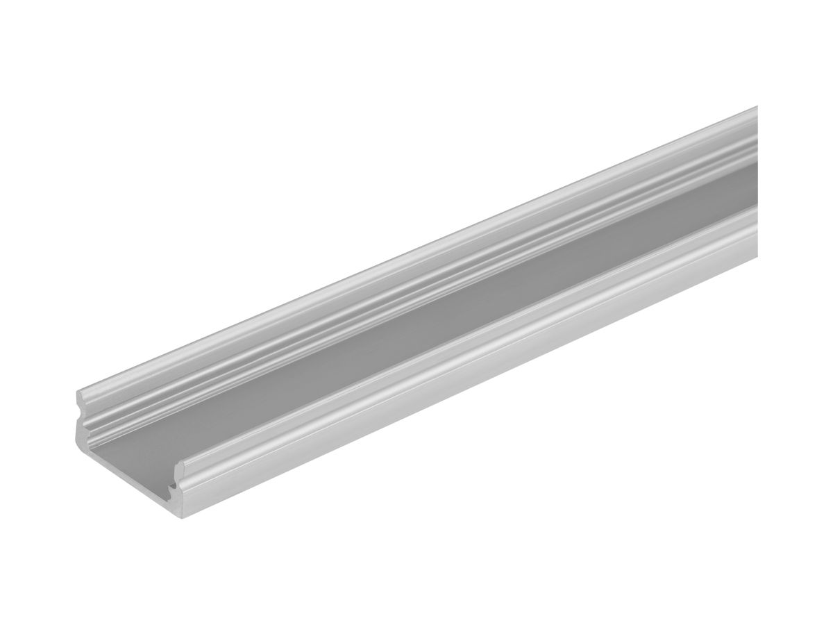 U-Profil LDV FLAT PF04/U/17×7/12/1, Innenmass 12mm, 1m, Al