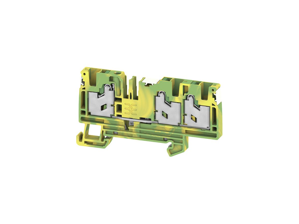 Schutzleiter-Reihenklemme WM S3C 0.75…4mm² Snap-in TH35 gn/gb