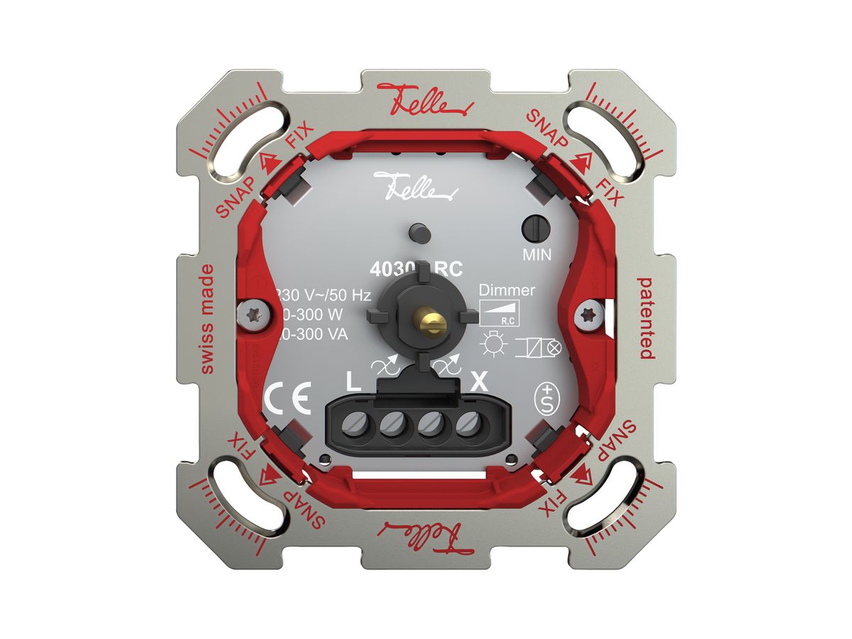 UP-Dimmer Feller SNAPFIX® Phasenabschnitt 20…300W/20…300VA