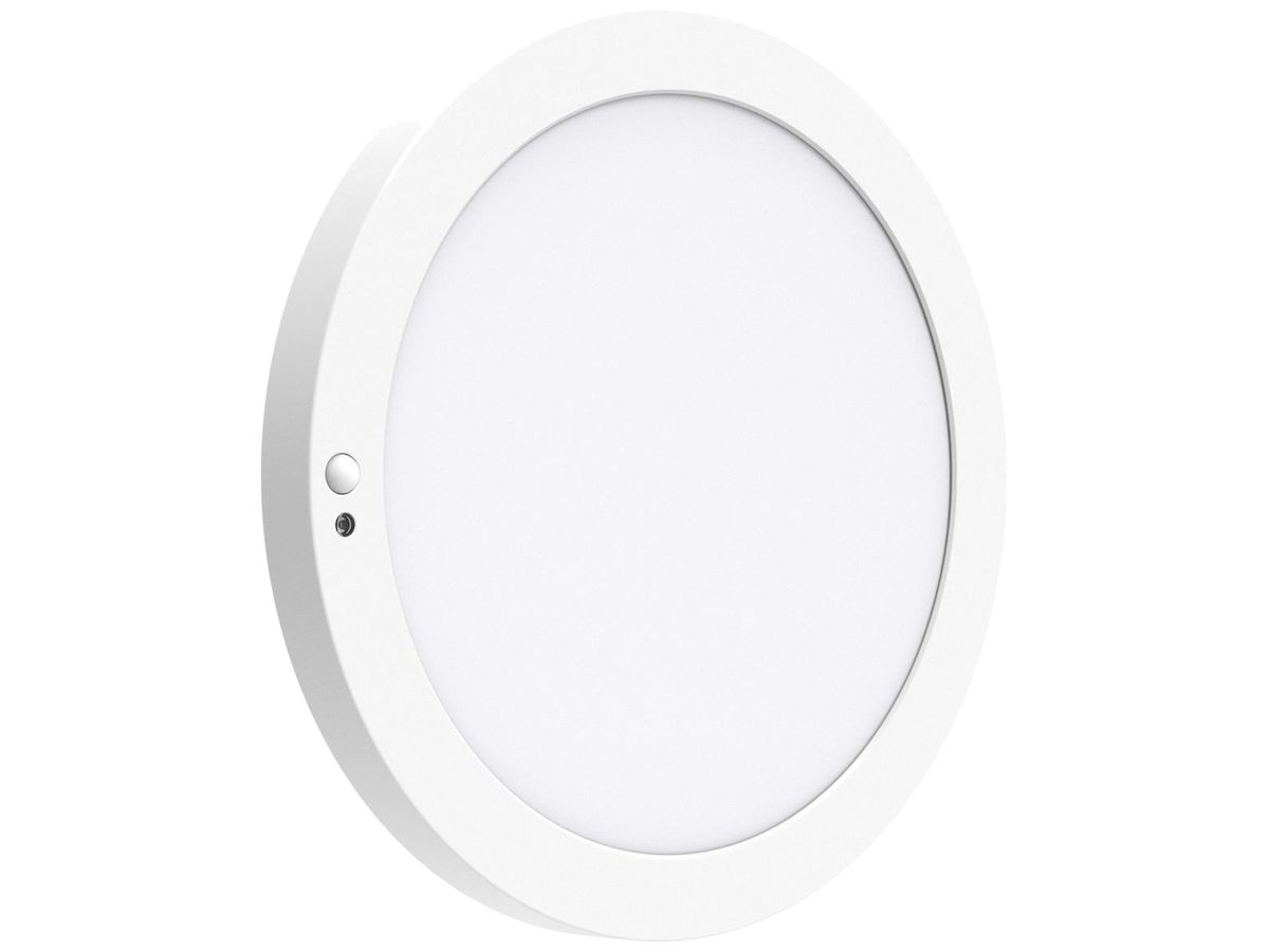 LED-Downlight DOTLUX UNISIZEplus PIR 18W 1400lm 830/840/857 120° Ø227mm weiss