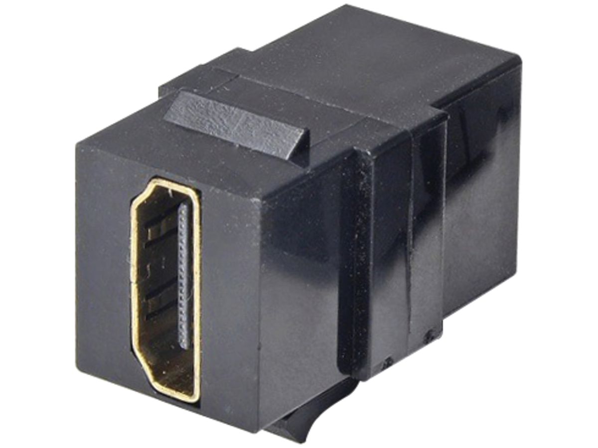 HDMI-Modul Cecoflex, Keystone, 4K/60Hz f/f, schwarz