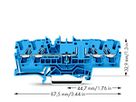Durchgangsklemme WAGO TOPJOB-S 2.5mm² 4L blau konturengleich