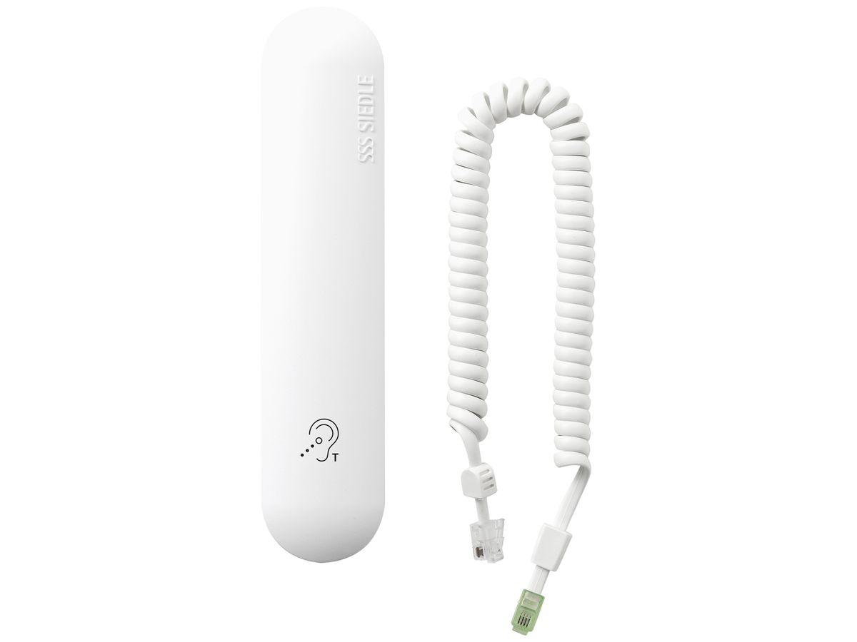 Telefonhörer Siedle systemunabhängig Kunststoff weiss