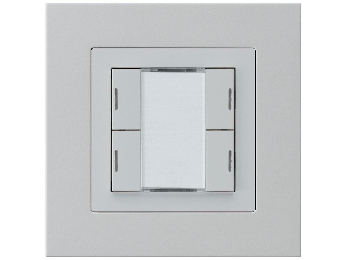 UP-Taster kallysto.pro KNX 4×RGB LED s/e-link hellgrau