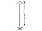 LED-Pflanzenleuchte LDV INDOOR GARDEN UMBRELLA 5W 235lm 3400K weiss