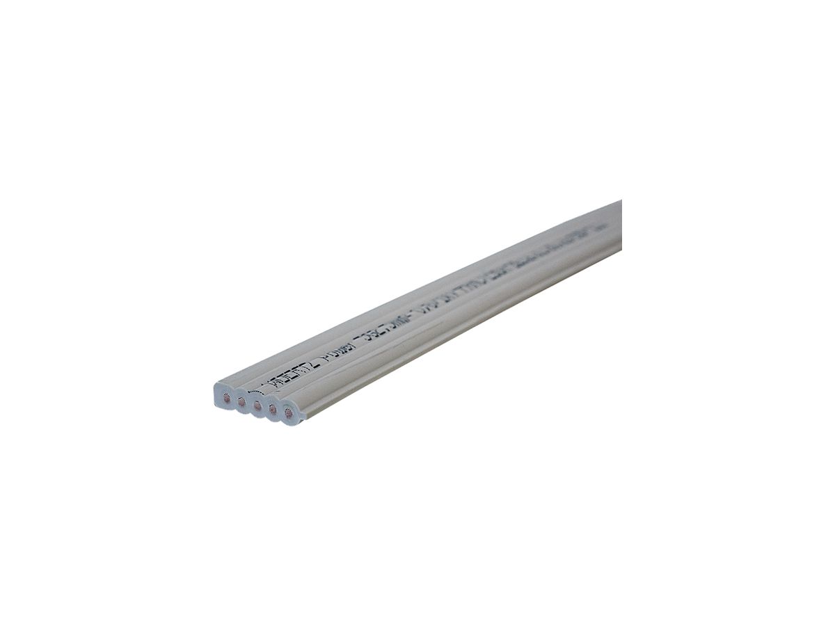 Flachkabel Woertz Power 5×2.5mm² halogenfrei grau B2ca