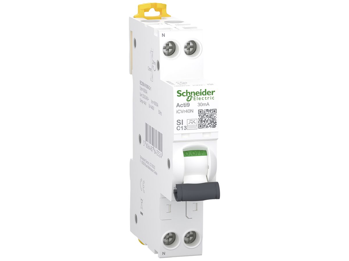 FI/LS-Schalter Clario iC40 2P 230V C 13A 0.03A F 1TE 6kA