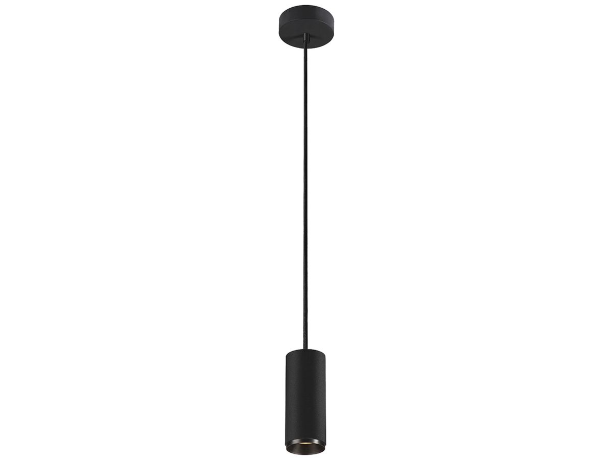 LED-Pendelleuchte SLV NUMINOS S PHASE 11W 1020lm 3000K 60° Ø65×162mm schwarz