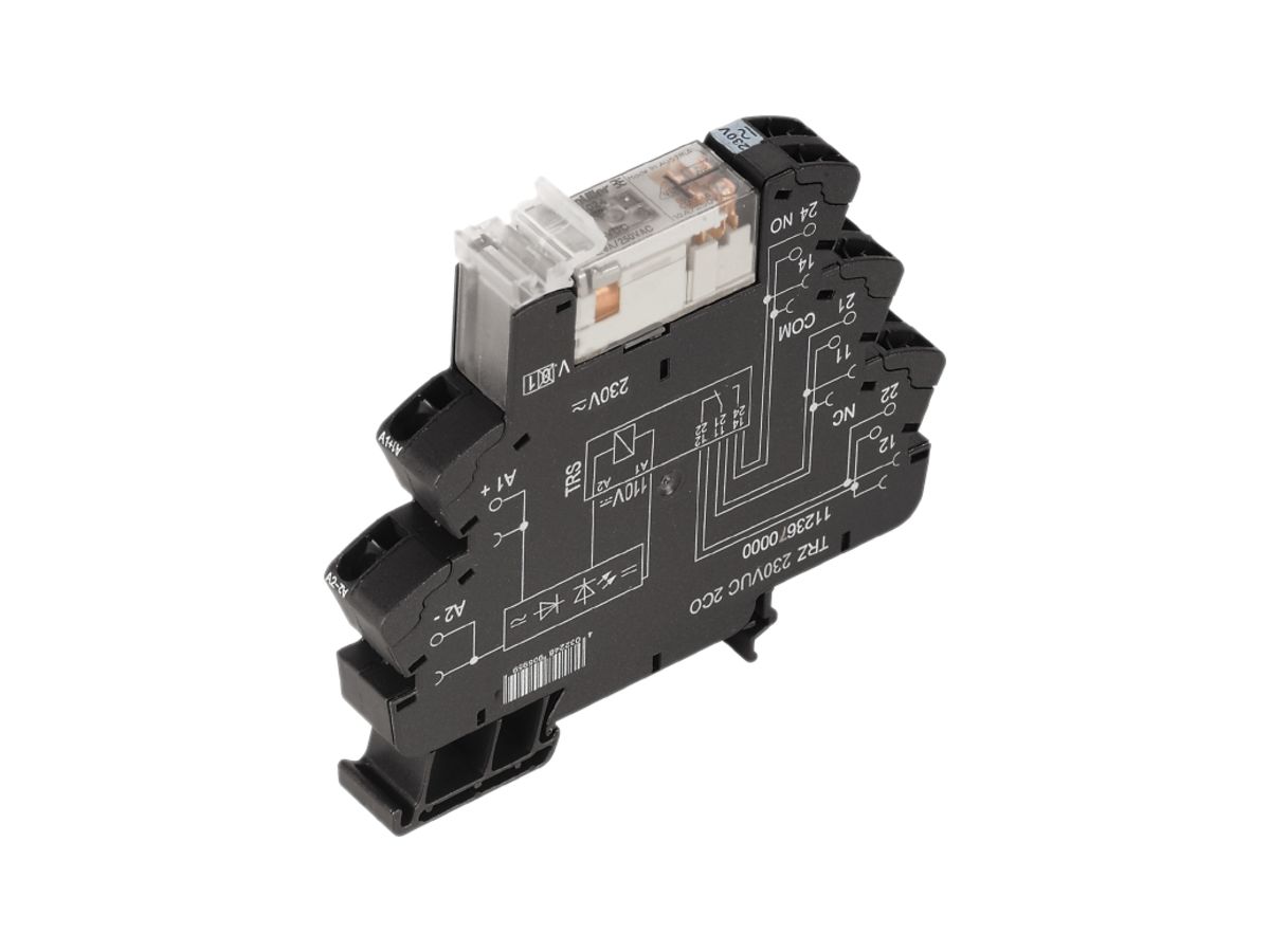 Relaiskoppler TERMSERIES TRZ 60VUC LED grün 2W 250VAC 8A Zugfeder