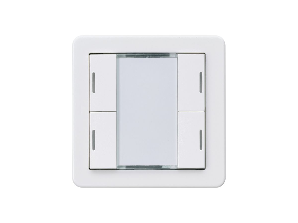 Taster Hager basico A KNX 4-fach LED weiss