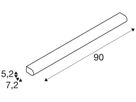 LED-Wandleuchte SLV MARYLIN WL 21W 1700lm 3000K IP44 900mm chrom