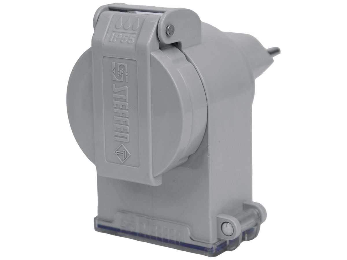 Schaltuhr digital Steffen IP55 T13/T13 mit Zufallsfunktion weiss