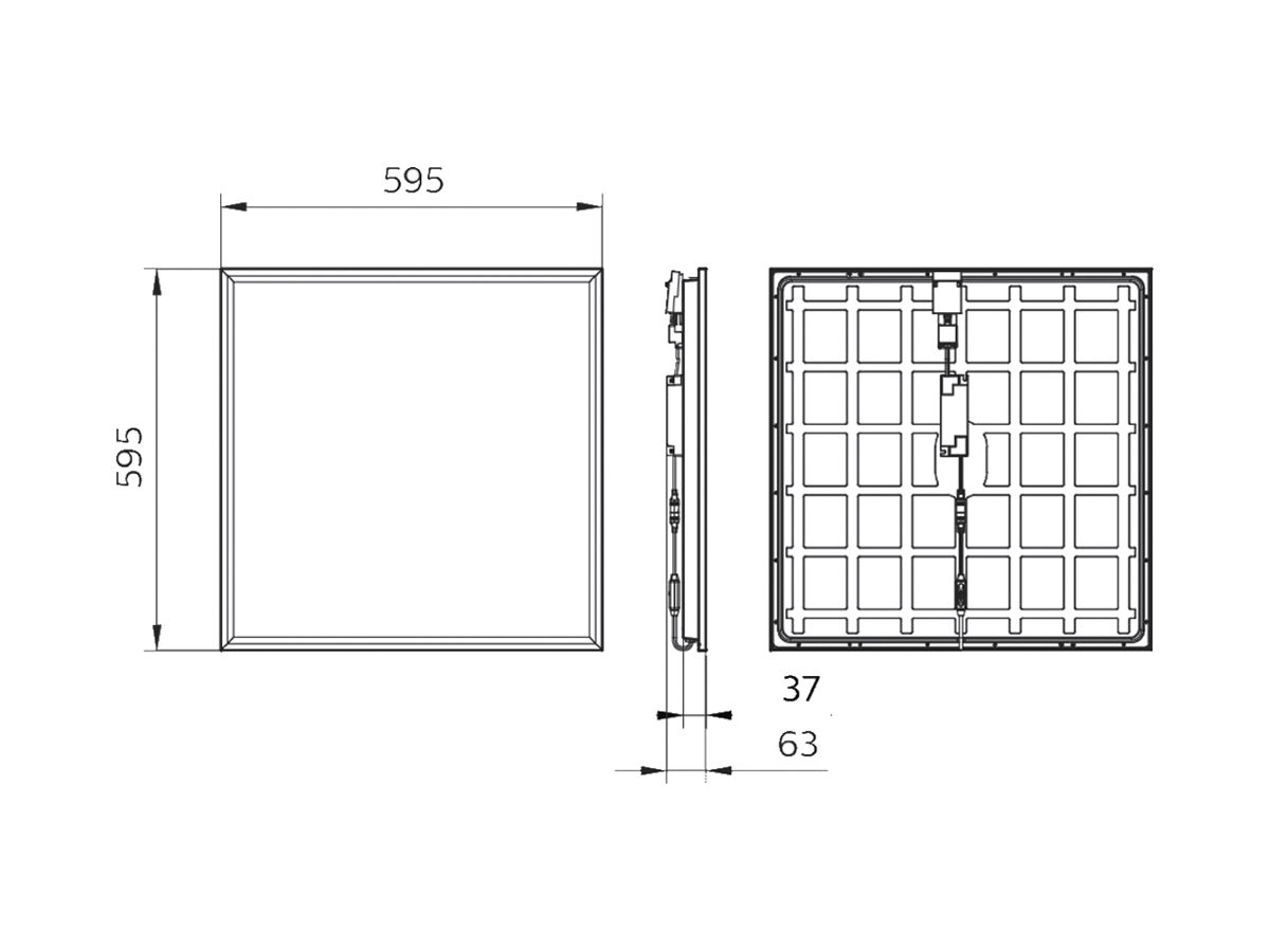 EB-LED-Deckenleuchte CoreLine RC132V OC 34.5W 2900/3600/4300lm 830/840 weiss